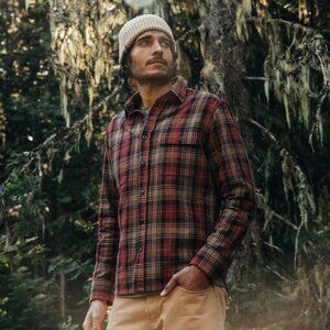 Taylor Stitch | The Moto Utility Shirt | Color: Cardinal Plaid | Size: 40 (M)